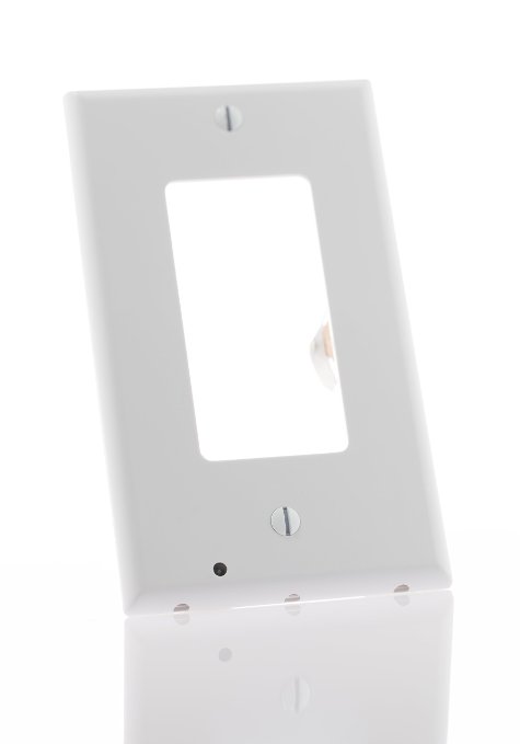 SnapPower SRWH-102 Guidelight Outlet Coverplate with LED Light White