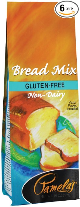 Pamela's Products  Gluten Free, Bread Mix, 19-Ounce Packages (Pack of 6)