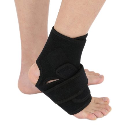 Alaska Bear Adjustable Ankle Support Sports Ankle Brace for Running Ankle Sprain Men Women - One Size Black