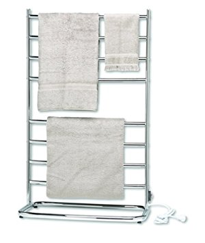 Warmrails WHC Hyde Park 39-Inch Family Size Floor Standing Towel Warmer, Chrome Finish