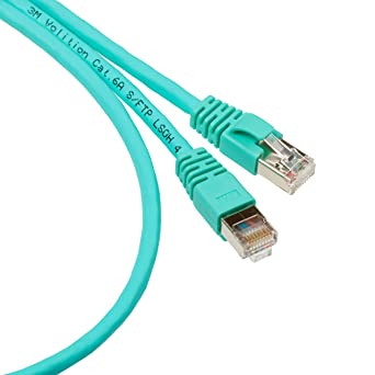 3 M 317100 RJ45 Patch Cable Category 6 S/STP 6SSL l20,100 Ohm LSOH 20 m, Turquoise