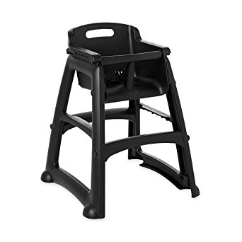 Rubbermaid Commercial Sturdy Chair Youth Seat High Chair, Dark Green, Ready-To-Assemble, FG781408DGRN