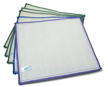 DOC Wood Fiber Cleaning Cloths, 3 Color Pack, 5-piece Set by Doc - Colors may vary