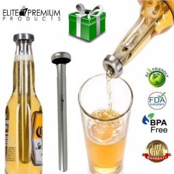Best Beer Chiller Sticks The Stainless Steel Beer Chiller Stick is Designed to Keep Your Beer Cold to the Very Last Drop Beer Coolers are Great Gifts for Fathers Day St Patricks Day or Everyday