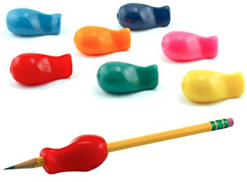 The Pencil Grip JUMBO Gripper Ergonomic Writing Aid for Righties and Lefties, Righties and Lefties, 6 Count Classic Colors (TPG-11406)
