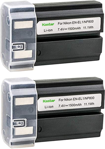 Kastar 2 Pack Replacement Nikon EN-EL1 Li-ion Battery for Nikon Coolpix S60 S80 S205 S200 S210 S220 S500 S510 S520 S570 S600 S700 S3000 S4000 S5100 Digital Cameras