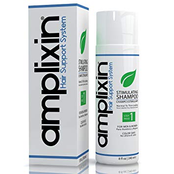 Amplixin Stimulating Shampoo - Healthy Hair Growth & Hair Loss Prevention Treatment For Men & Women With Thinning Hair - Sulfate-Free DHT Blocking Formula, 8oz