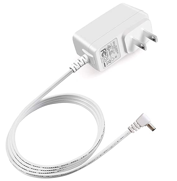 iCreatin UL Listed 7.5V 500mA AC Adapter Charger for Summer Infant Baby Monitor Models Including 29580 29650 28450 28650 29270 29590 28630 & Others Replacement Power Supply Cord 6.6Ft, White