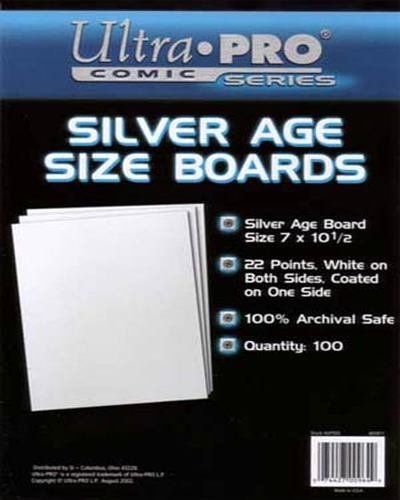 Ultra Pro Comic Series Silver Age Size Boards 7 x 10 1/2 Pack of 100