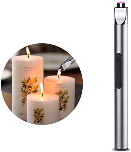 USB Rechargeable Portable Plasma Electric Arc Lighter Flameless Windproof Lighter, Safety for Home Kitchen, Candles, BBQ, Fireworks, Camping
