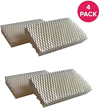 Crucial Air Filter Replacement Parts Compatible with Honeywell Part # AC-813, D13-C, D-13 - Fits Honeywell HCM-525 Humidifier Wick Filters - Simple Easy Use for Home - (4 Pack)
