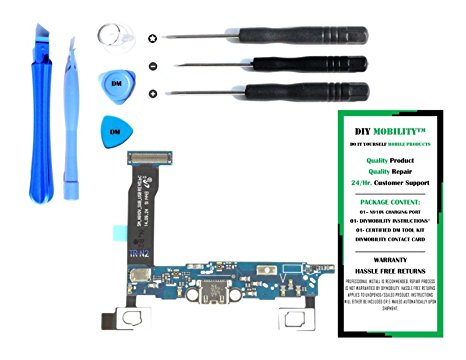 Samsung Galaxy Note 4 N910V - (VERIZON) Charge Port Flex Cable Connector Replacement Kit with DM Tools and Instructions Included - DIYMOBILITY