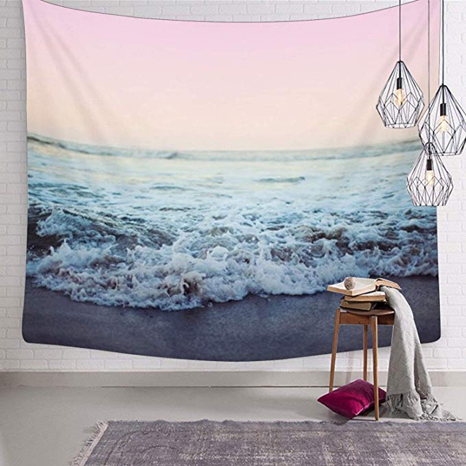 Sunm boutique Tapestry Wall Hanging Ocean Waves Tapestry Great Wave Tapestry Landscape Wall Tapestry Bedspread Tapestries Wall Art for Bedroom Dorm Decor
