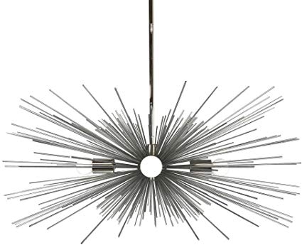31 Inch Astra Sputnik Satellite Starburst Chandelier Urchin 4 Light (Nickel)