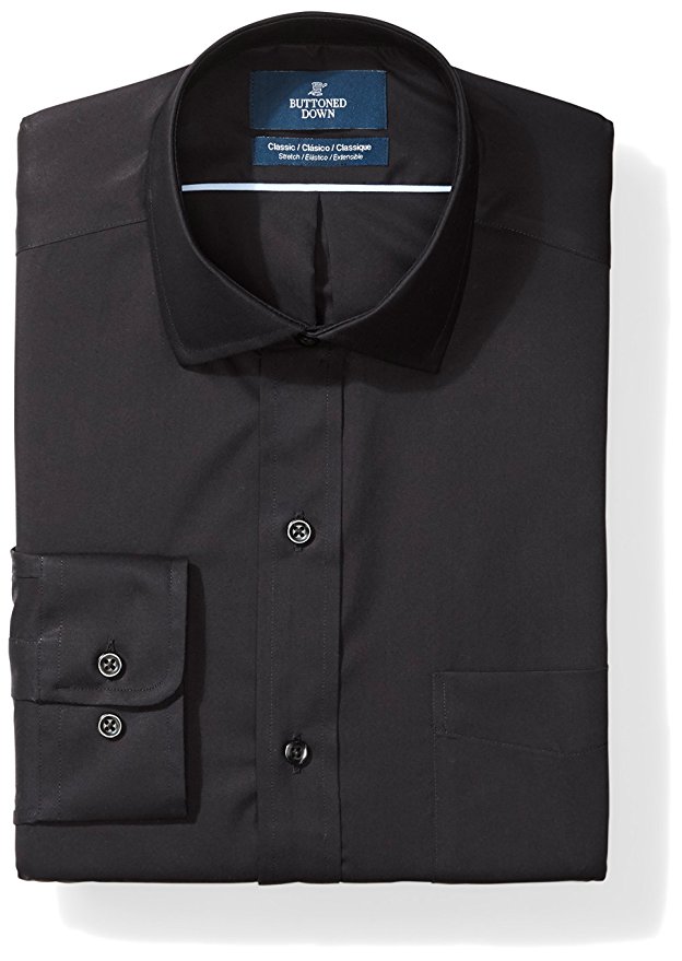 Buttoned Down Men's Classic Fit Stretch Non-Iron Dress Shirt