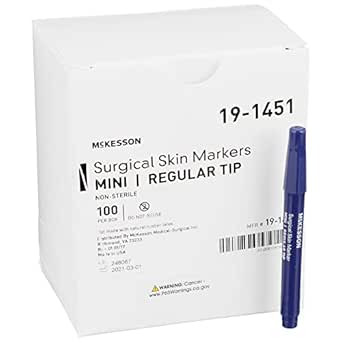 McKesson Surgical Skin Marker, Violet Ink, Mini Size, 100 Count