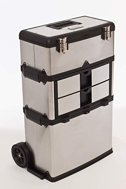 Trinity 3-in-1 Stainless Steel Suitcase Toolbox