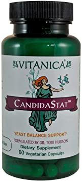 Vitanica Candidastat, Yeast Balance Support, Vegan, 60 Capsules