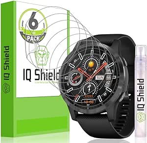 IQShield Screen Protector Compatible with Garmin Venu (2019)(6-Pack) Anti-Bubble Clear TPU Film