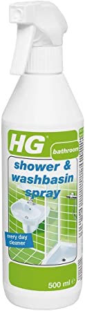 2 X Shower & Washbasin Spray 500 ml – is a Bathroom Cleaner for The Quick Removal of Minor limescale, Skin Grease and soap Residue
