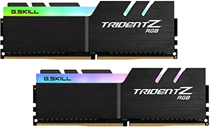 G.Skill Trident Z RGB Series 32GB (2 x 16GB) 288-Pin SDRAM DDR4 4000 (PC4-32000) CL18-22-22-42 1.40V Dual Channel Desktop Memory Model F4-4000C18D-32GTZR