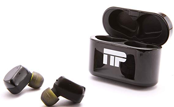 Wireless Bluetooth Mini Earbuds with Charging Case by Naes Pro Tech - Noise Cancelling and True Stereo with Incredible Bass - Compatible with iPhone and Samsung - Perfect for Sports, Gym and Outdoors