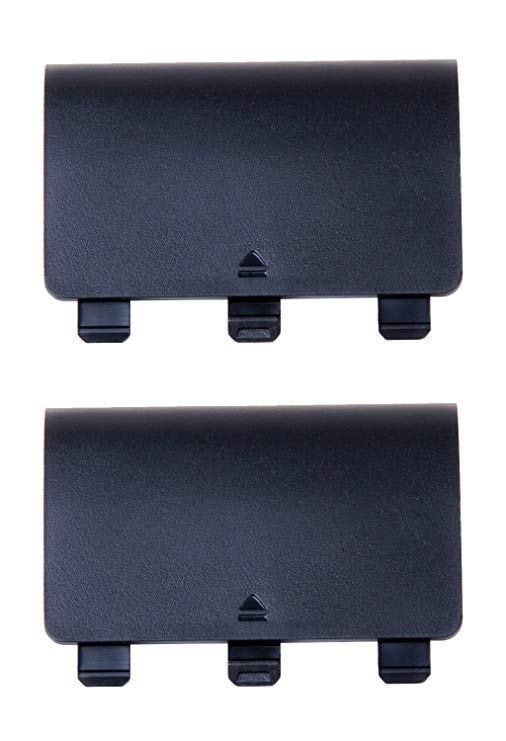 2X Battery Cover Door for Xbox One Wireless Controller(Black)