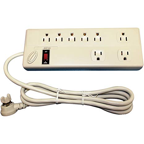STRN905108 - STEREN 905-108 8-Outlet Surge-Protected Power Strip