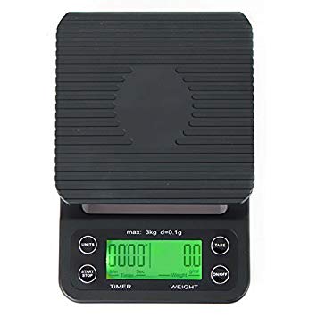 MUHWA High Precision Food and Coffee Scale With Timer, Multifunction Food Scale, Digital Kitchen Scale 3kg/0.1g