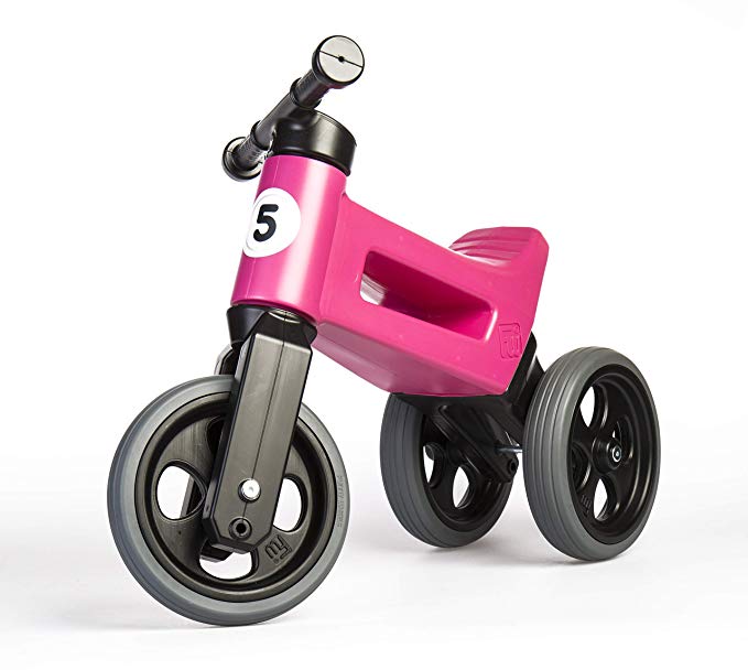 PlayMonster Free Wheelin' Rider Convertible Balance Bike, Pink