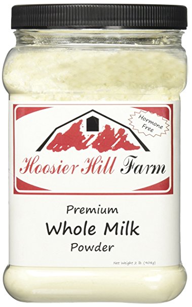 Hoosier Hill Farm All American Whole Milk Powder 2 LBS, Hormone Free, Gluten Free, Made in USA