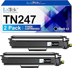 LxTek TN247 TN-247BK Nero Cartuccia Toner TN-247 TN247BK TN243BK per Brother DCP-L3550CDW MFC-L3750CDW MFC-L3730CDN HL-L3210CW HL-L3270CDW HL-L3230CDW ( TN247, 2 Nero)