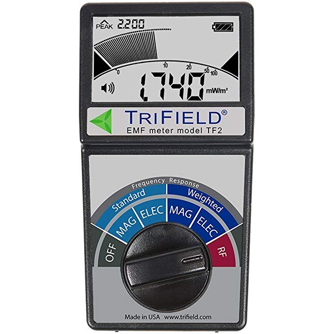 Trifield EMF Meter Model TF2 With Black EVA Carrying Case