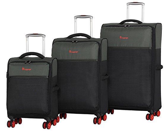 it luggage Mix-Lite 8 Wheel Lightweight Semi Expander 3 Piece Luggage Set