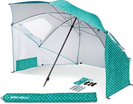 Sport-Brella Portable All-Weather and Sun Umbrella. 8-Foot Canopy