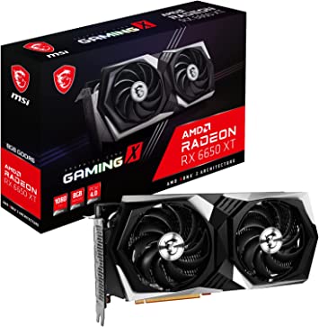 MSI Gaming Radeon RX 6650 XT 128-bit 8GB GDDR6 DP/HDMI Dual Torx 4.0 Fans FreeSync VR Ready OC Graphics Card (RX 6650 XT Gaming X 8G)