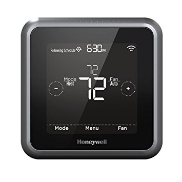 Honeywell RCHT8610WF2006 Lyric T5 Wi-Fi Smart 7 Day Programmable Touchscreen Thermostat with Geofencing, Works with Amazon Alexa