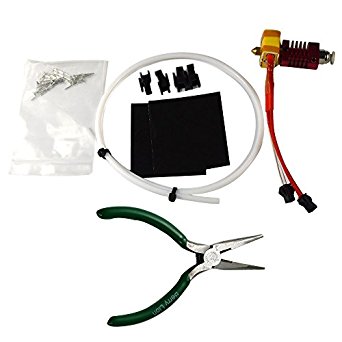HICTOP Assembled Extruder Hot End for Creality CR-10 3D Printer 1.75mm Filament, 0.4mm Nozzle, 12V 40W Heater, NTC Thermistor Hotend