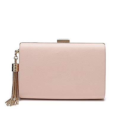 Leather Evening Clutches Handbag Bridal Purse Party Bags for Prom Cocktail Wedding Women/Girls