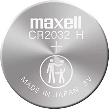 Maxell CR2032-B5MXL Blister Pack of 5 CR-2032 Lithium Button Batteries - 3 V