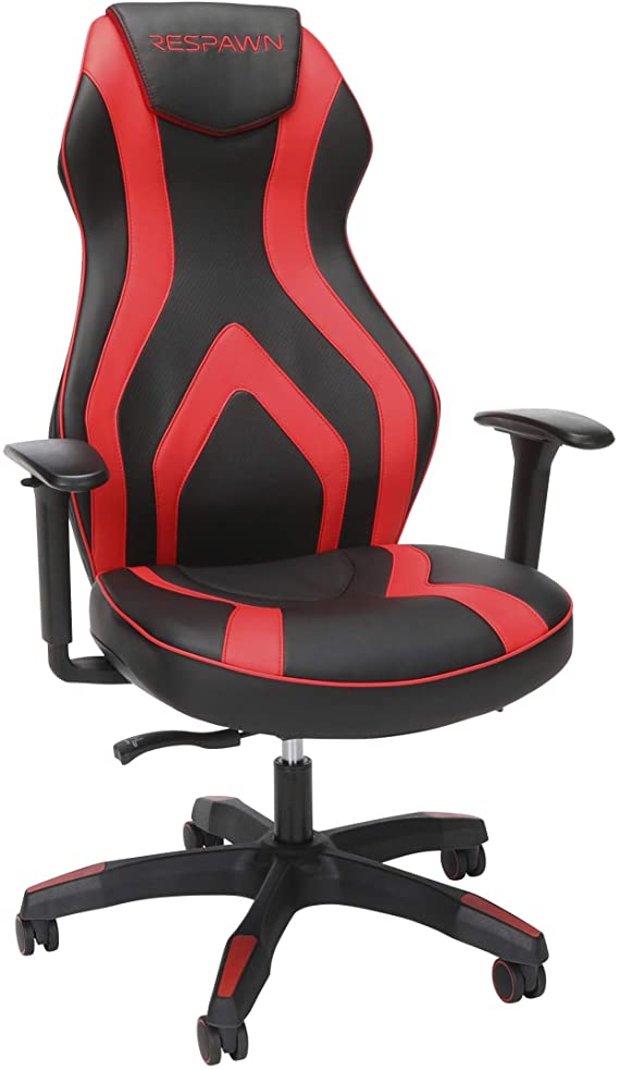 RESPAWN Sidewinder Gaming Chair, PU Leather, Rage Red