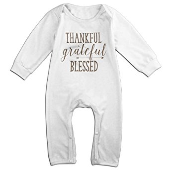 Thankful Grateful Blessed Baby Onesie Romper Jumpsuit Bodysuits