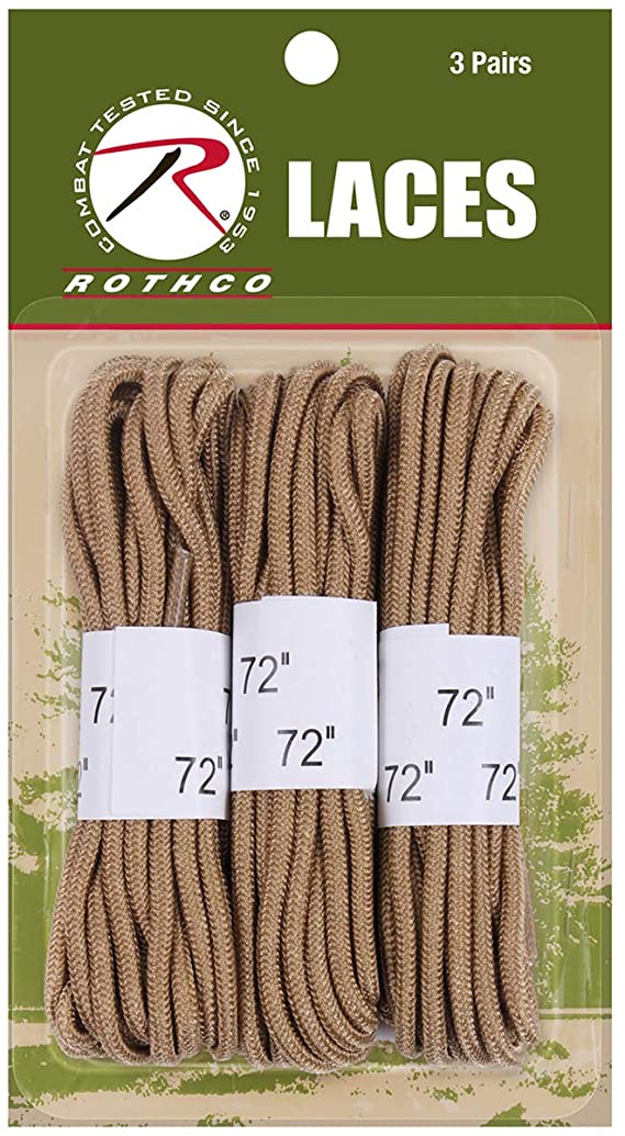 Rothco 72" Boot Laces - 3 Pack