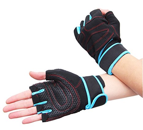 YYGIFT® Durable Microfiber Cloth Non-slip Gloves Breathable Half-finger Gloves for Weight Lifting Training Fitness Gym Workout Crossfit Sports