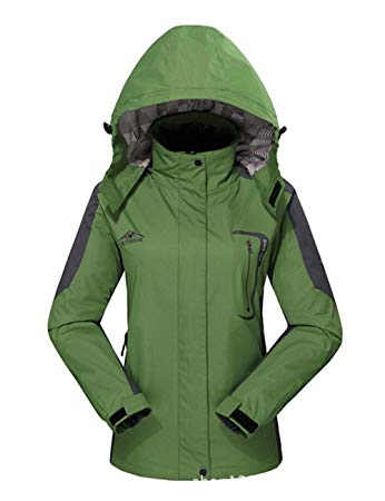 Diamond Candy Hooded Softshell Waterproof Jacket Outdoor Women's raincoat
