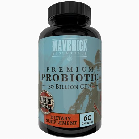 Advanced Premium Probiotics Supplement - 60 Delayed Release Veggie Caps - Promote Stomach Relief Reduce Pains of Constipation Gas and Diarrhea 30 Billion CFU per Serving Guaranteed Results