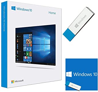 Windows 10 Home 64 Bit / 32 Bit USB - Windows 10 Home USB Flash Drive - Windows 10 Home License - English, for 1 PC