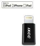 Apple MFI CertifiediXCC  Micro USB to 8 pin Lightning Adapter for iPhone iPad iPod Black