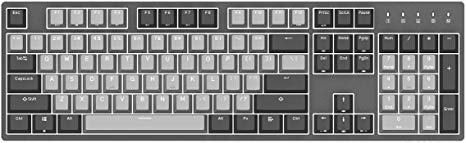 Durgod Taurus K310 Corona Mechanical Gaming Keyboard - 104 Keys - Double Shot PBT - NKRO - USB Type C (Cherry Brown, White Backlit)