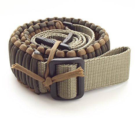 550 lb Paracord Survival 2 Point Gun/Rifle Sling-(Over 25 ft cord)